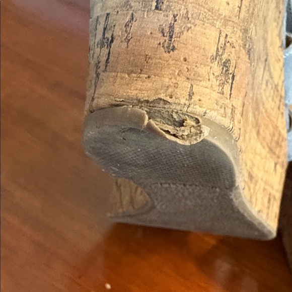 Report Blue Suede Wedge Sandals Size 9.5 - Picture 9 of 12